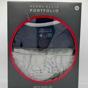 Perry Ellis Men's Sleep Set - Navy and Gray